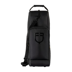 Borsa per stivali e casco Equestro in tessuto tecnico Nero