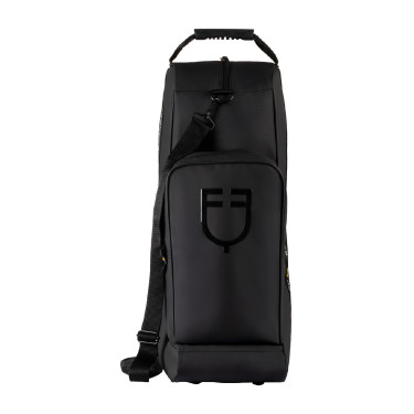 Borsa per stivali e casco Equestro in tessuto tecnico Nero