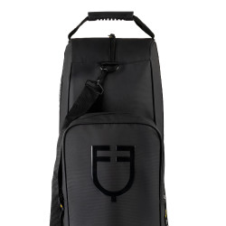 Borsa per stivali e casco Equestro in tessuto tecnico Nero