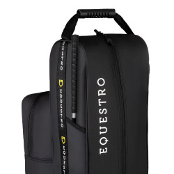 Borsa per stivali e casco Equestro in tessuto tecnico Nero
