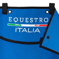 Tenda da box lunga Equestro x FISE con logo ricamato Blu di Savoia Tenda da box lunga Equestro x FISE con logo ricamato Blu di Savoia