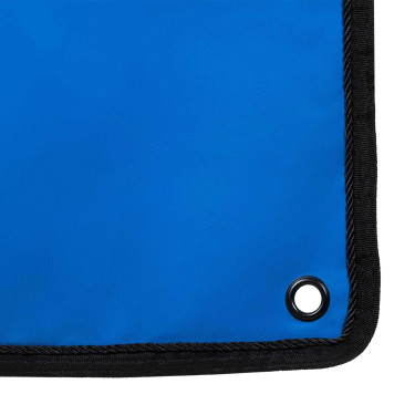 Tenda da box lunga Equestro x FISE con logo ricamato Blu di Savoia Tenda da box lunga Equestro x FISE con logo ricamato Blu di Savoia