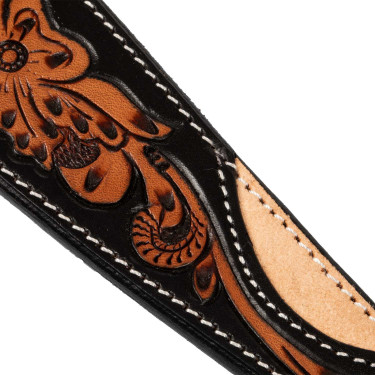 Redini western Pool’s dark floral tooling Nero / naturale