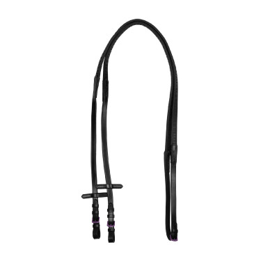 Redini in cuoio e gomma Equestro viola fitting Nero Redini in cuoio e gomma Equestro viola fitting Nero