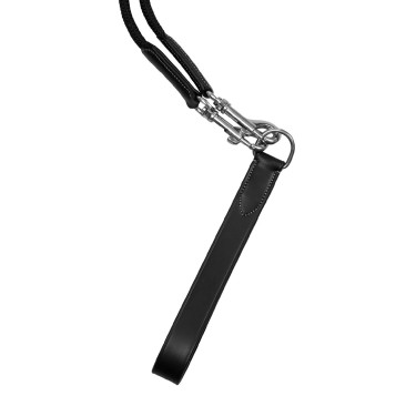 Redini tedesche Equestro in nylon e pelle foderata Nero