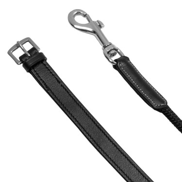 Redini tedesche Equestro in nylon e pelle foderata Nero