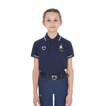Polo bimbo equitazione Equestro x FISE manica corta