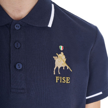 Polo bimbo equitazione Equestro x FISE manica corta