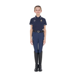 Polo bimbo equitazione Equestro x FISE manica corta
