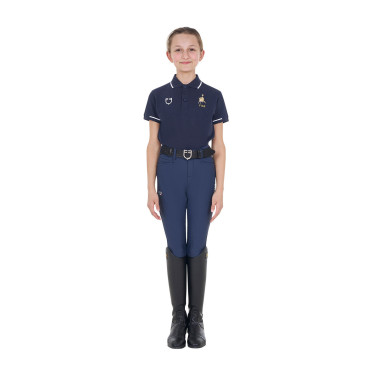 Polo bimbo equitazione Equestro x FISE manica corta