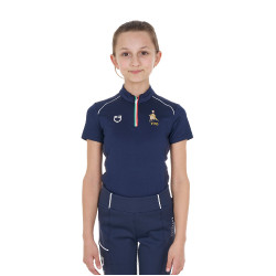 Polo equitazione bambino Equestro x FISE maniche corte
