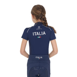 Polo equitazione bambino Equestro x FISE maniche corte