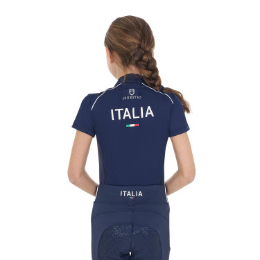 Polo equitazione bambino Equestro x FISE maniche corte