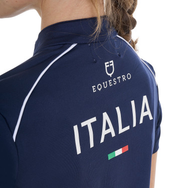Polo equitazione bambino Equestro x FISE maniche corte