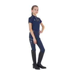 Polo equitazione bambino Equestro x FISE maniche corte