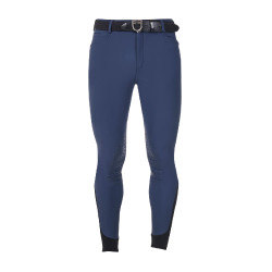Pantaloni da equitazione da uomo Equestro x FISE con grip alle ginocchia Blazer marine Blu marino Pantaloni da equitazione da uomo Equestro x FISE con grip alle ginocchia Blazer marine Blu marino