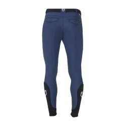 Pantaloni da equitazione da uomo Equestro x FISE con grip alle ginocchia Blazer marine Blu marino Pantaloni da equitazione da uomo Equestro x FISE con grip alle ginocchia Blazer marine Blu marino
