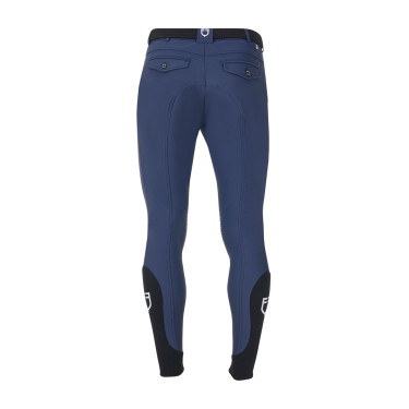 Pantaloni da equitazione da uomo Equestro x FISE con grip alle ginocchia Blazer marine Blu marino Pantaloni da equitazione da uomo Equestro x FISE con grip alle ginocchia Blazer marine Blu marino