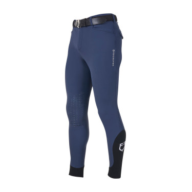 Pantaloni da equitazione da uomo Equestro x FISE con grip alle ginocchia Blazer marine Blu marino Pantaloni da equitazione da uomo Equestro x FISE con grip alle ginocchia Blazer marine Blu marino