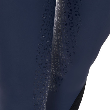 Pantaloni da equitazione donna Equestro x FISE full grip Blazer marine Blu marino