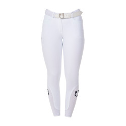 Pantaloni da equitazione donna Equestro x FISE full grip Bianco Pantaloni da equitazione donna Equestro x FISE full grip Bianco