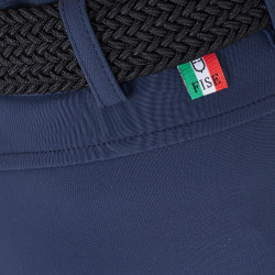 Pantaloni da equitazione unisex per bambini Equestro x FISE con grip al ginocchio Blazer marine Blu marino