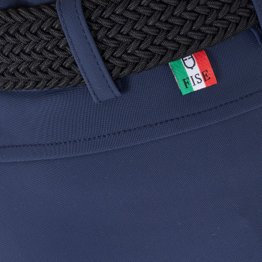 Pantaloni da equitazione unisex per bambini Equestro x FISE con grip al ginocchio Blazer marine Blu marino