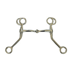 Filetto western equitazione in ferro cromato snodato