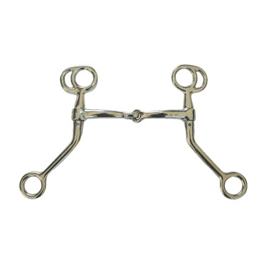 Filetto western equitazione in ferro cromato snodato