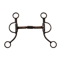 Morso western equitazione doppia rottura nero Pool’s