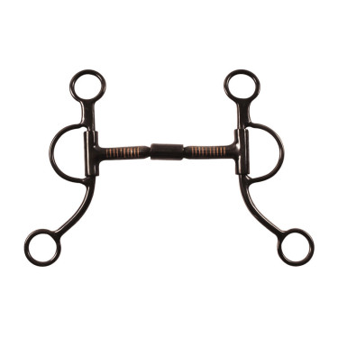 Morso western equitazione doppia rottura nero Pool’s