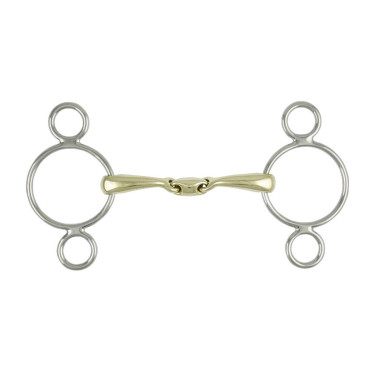 Filetto Pessoa equitazione inox doppia snodatura
