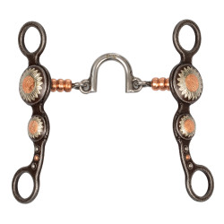 Morso correttivo western in ferro con fiori | Equi-Clic