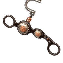 Morso correttivo western in ferro con fiori | Equi-Clic