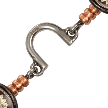 Morso correttivo western in ferro con fiori | Equi-Clic