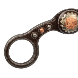 Morso correttivo western in ferro con fiori | Equi-Clic