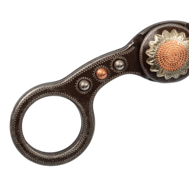 Morso correttivo western in ferro con fiori | Equi-Clic