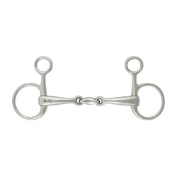 Filetto Baucher inox doppio snodo per equitazione