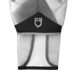Maschera antimosche Equestro completa con logo Grigio Maschera antimosche Equestro completa con logo Grigio