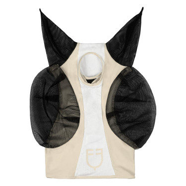 Maschera antimosche Equestro bicolore in mesh After Glow / bianco brillante Maschera antimosche Equestro bicolore in mesh After Glow / bianco brillante