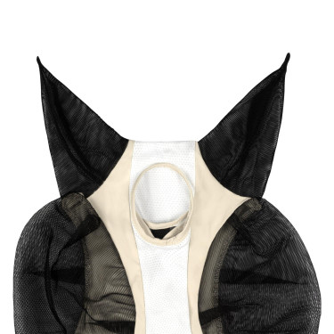 Maschera antimosche Equestro bicolore in mesh After Glow / bianco brillante Maschera antimosche Equestro bicolore in mesh After Glow / bianco brillante