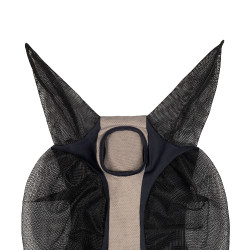 Maschera antimosche Equestro bicolore in mesh Antracite / flanella grigia Beige Maschera antimosche Equestro bicolore in mesh Antracite / flanella grigia Beige