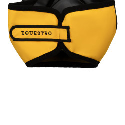 Maschera anti-mosche Equestro con logo frontale Giallo Maschera anti-mosche Equestro con logo frontale Giallo