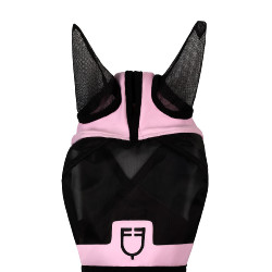 Maschera anti-mosche Equestro con logo frontale Bouquet orchidea Rosa