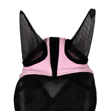 Maschera anti-mosche Equestro con logo frontale Bouquet orchidea Rosa