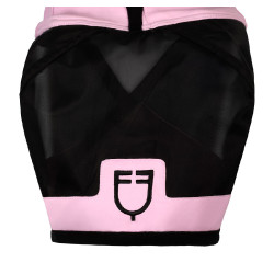 Maschera anti-mosche Equestro con logo frontale Bouquet orchidea Rosa