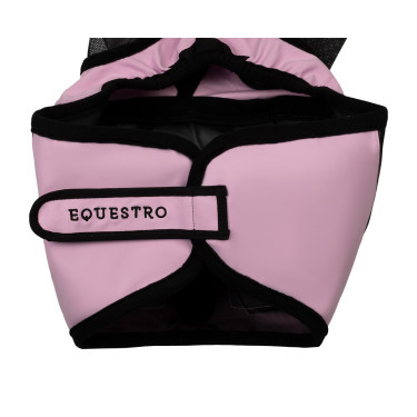 Maschera anti-mosche Equestro con logo frontale Bouquet orchidea Rosa