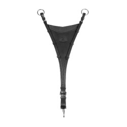 Martingala Acavallo attacco bib in pelle Nero Martingala Acavallo attacco bib in pelle Nero