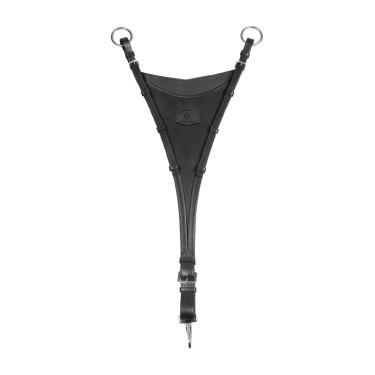 Martingala Acavallo attacco bib in pelle Nero Martingala Acavallo attacco bib in pelle Nero