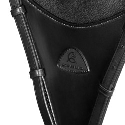 Martingala Acavallo attacco bib in pelle Nero Martingala Acavallo attacco bib in pelle Nero